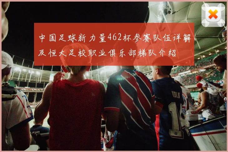 中国足球新力量462杯参赛队伍详解及恒大足校职业俱乐部梯队介绍